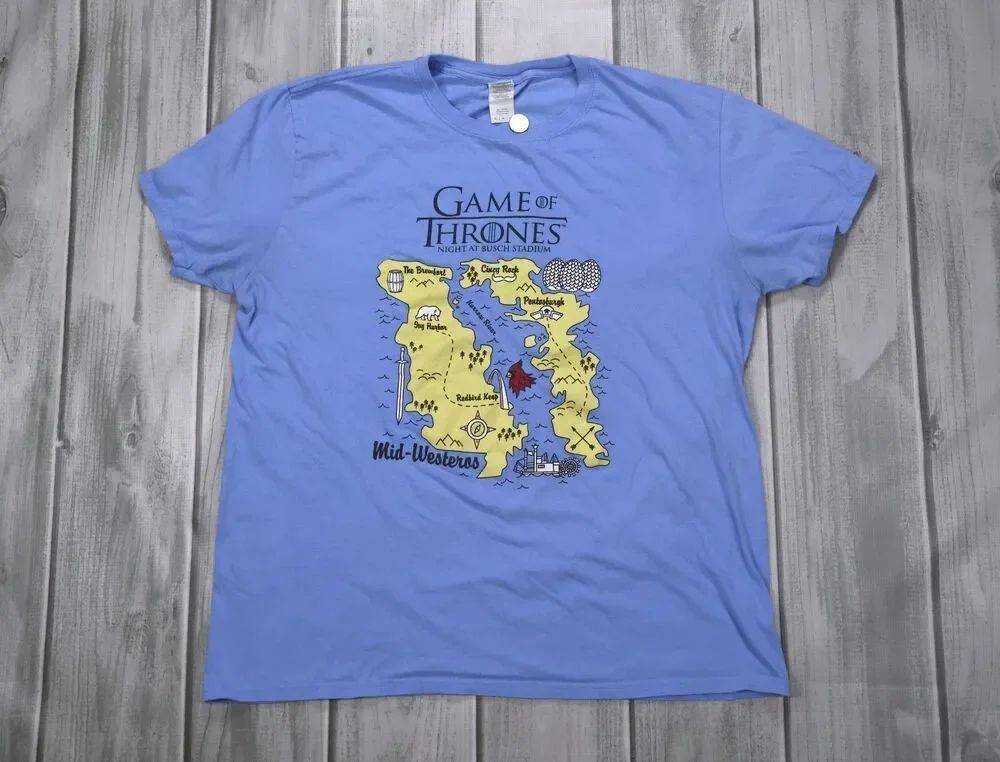 St Louis Cardinals Game of Thrones Busch Stadium 2019 SGA T-Shirt Men's Size XL